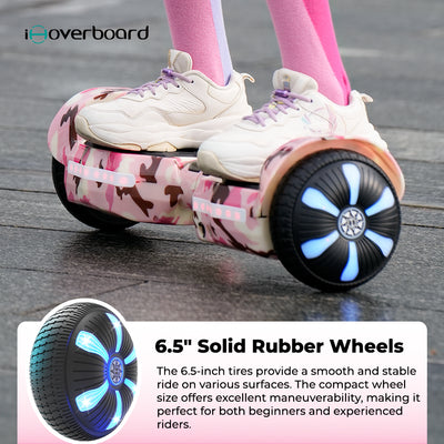 iHoverboard H2 Pink Self Balancing Hoverboard with Bluetooth & LED 6.5"