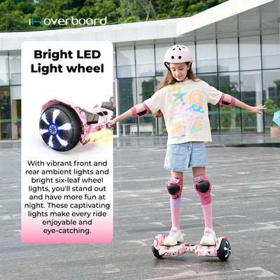 iHoverboard H2 Pink Self Balancing Hoverboard with Bluetooth & LED 6.5"