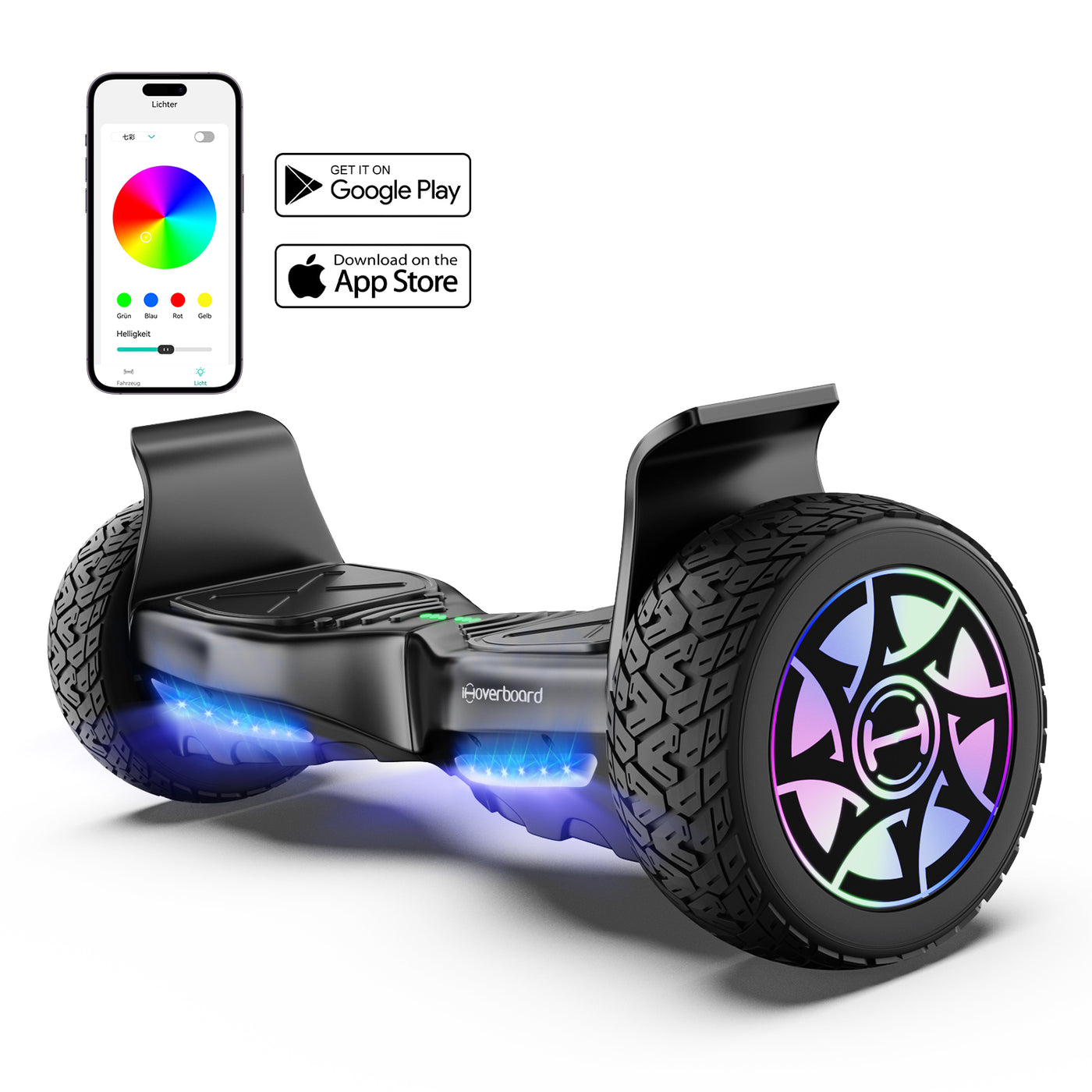 iHoverboard H8 Yellow Off Road Hoverboard 8.5"