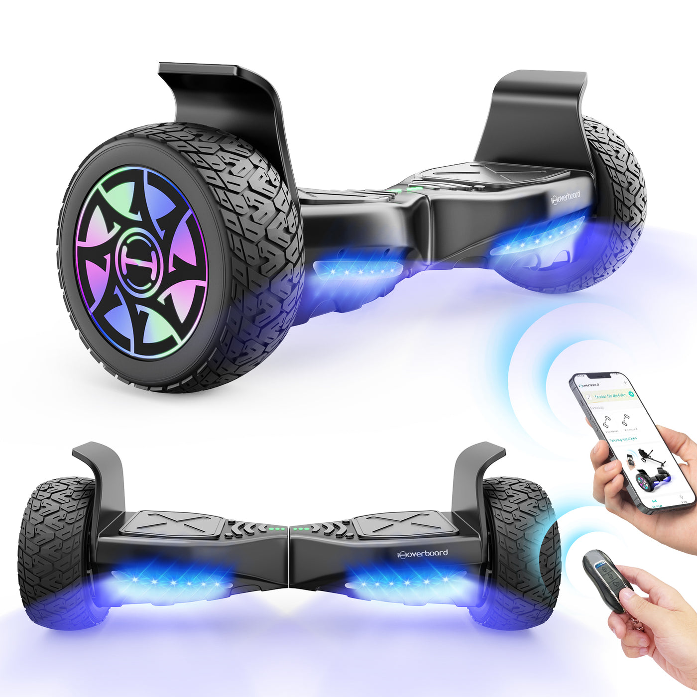 iHoverboard H8 Yellow Off Road Hoverboard 8.5"