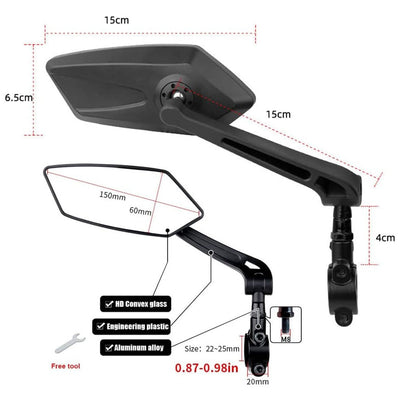 Rearview mirror for U1/U2/U3 Ebike