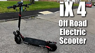 The flash iScooter iX4 Off Road Electric Scooter with excellent performance and LED screen design