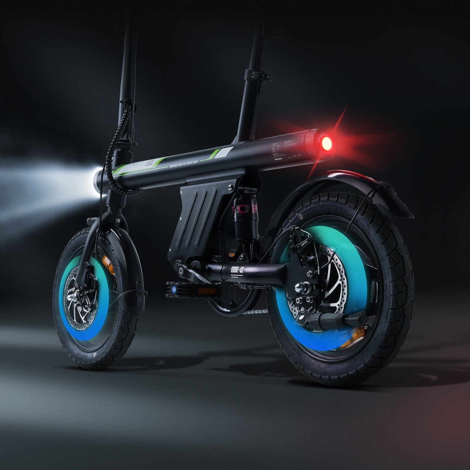 electric bike with headlight