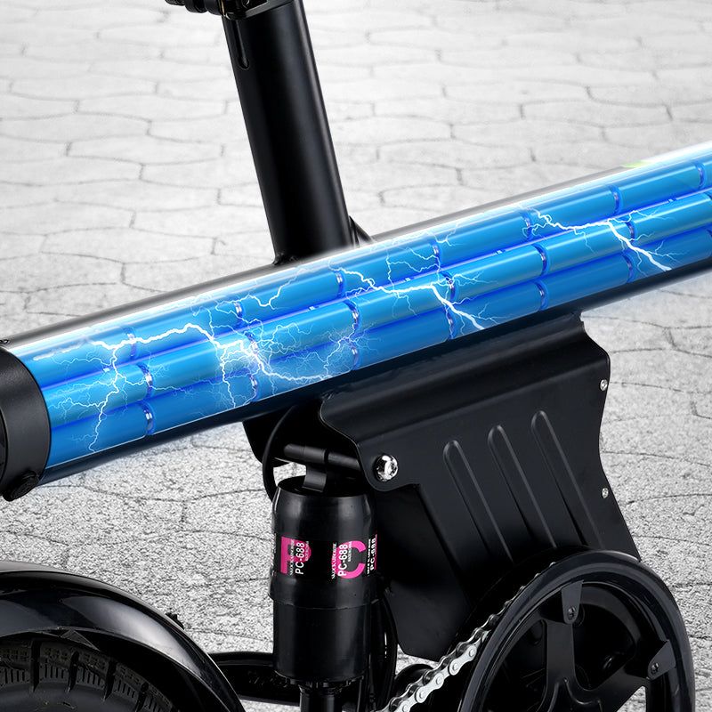 electric bike with LED light