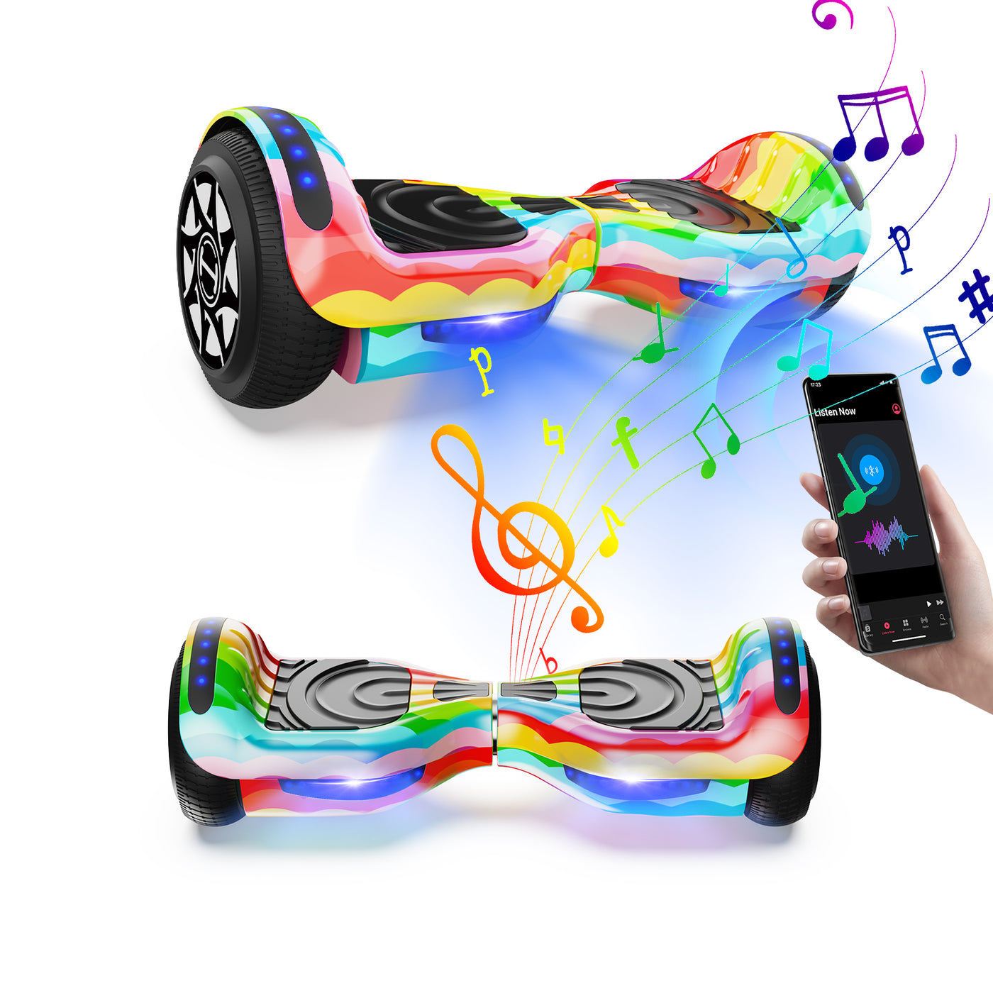 h1 hoverboards with music