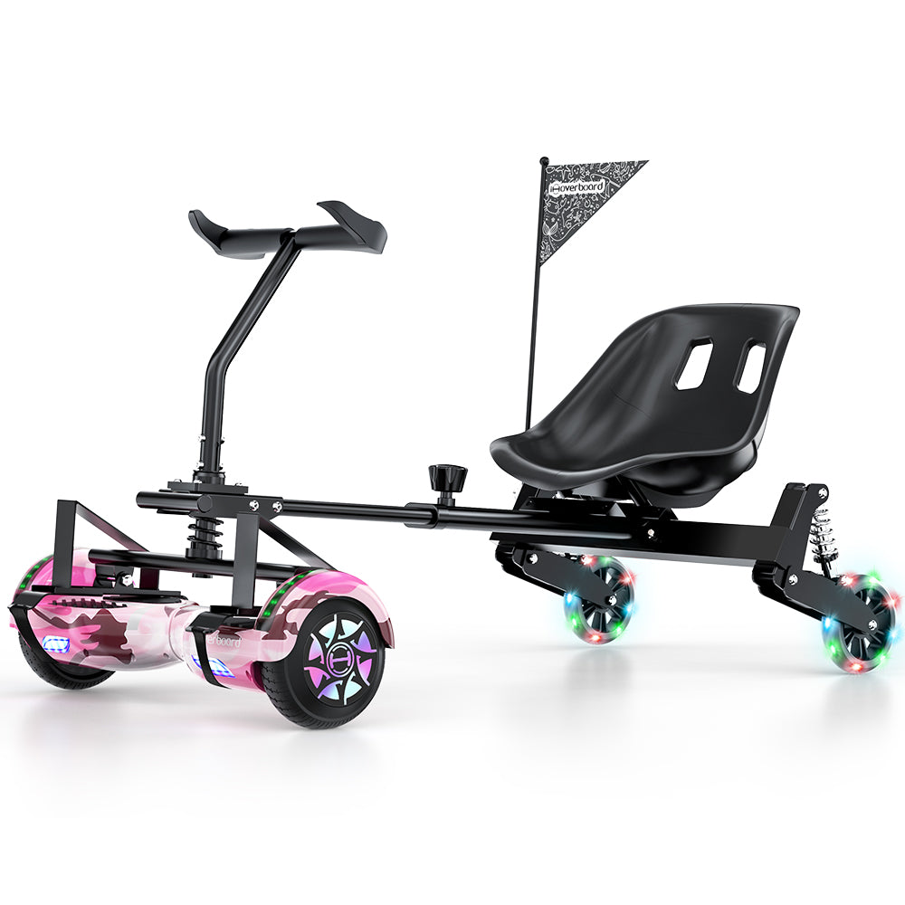 Go-kart on H1 Hoverboard Pink