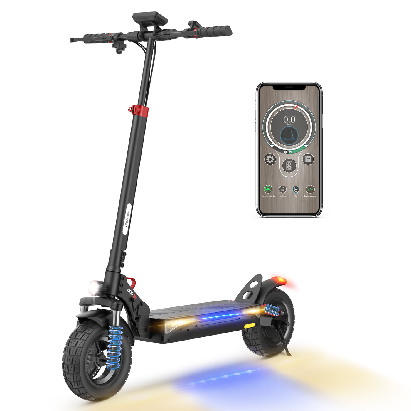 iScooter iX3 Off Road Electric Scooter with APP Control