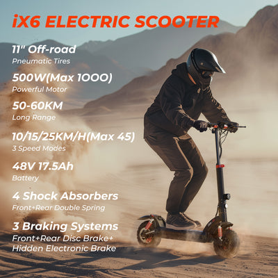 iScooter iX6 1000W Off Road Electric Super Scooter